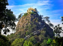 Myanmar’s fairytale castle – exploring the monastery on Mt Popa
